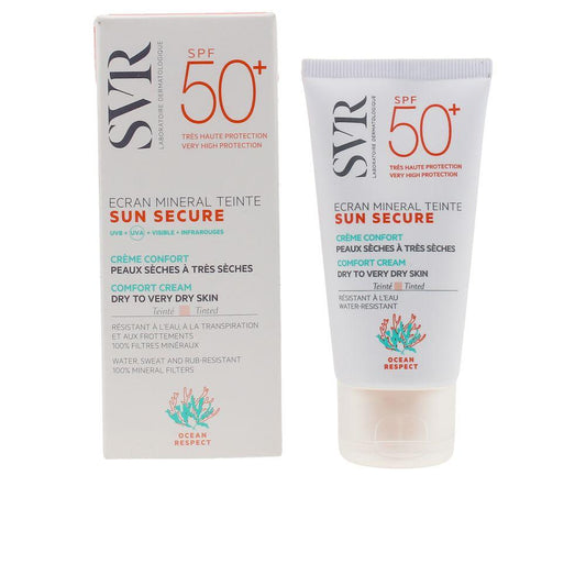 Svr Laboratoire Dermatologique Sun Secure Crema Solare Minerale Tinta Per Pelli Secche SPF 50+ Protezione Solare Efficace