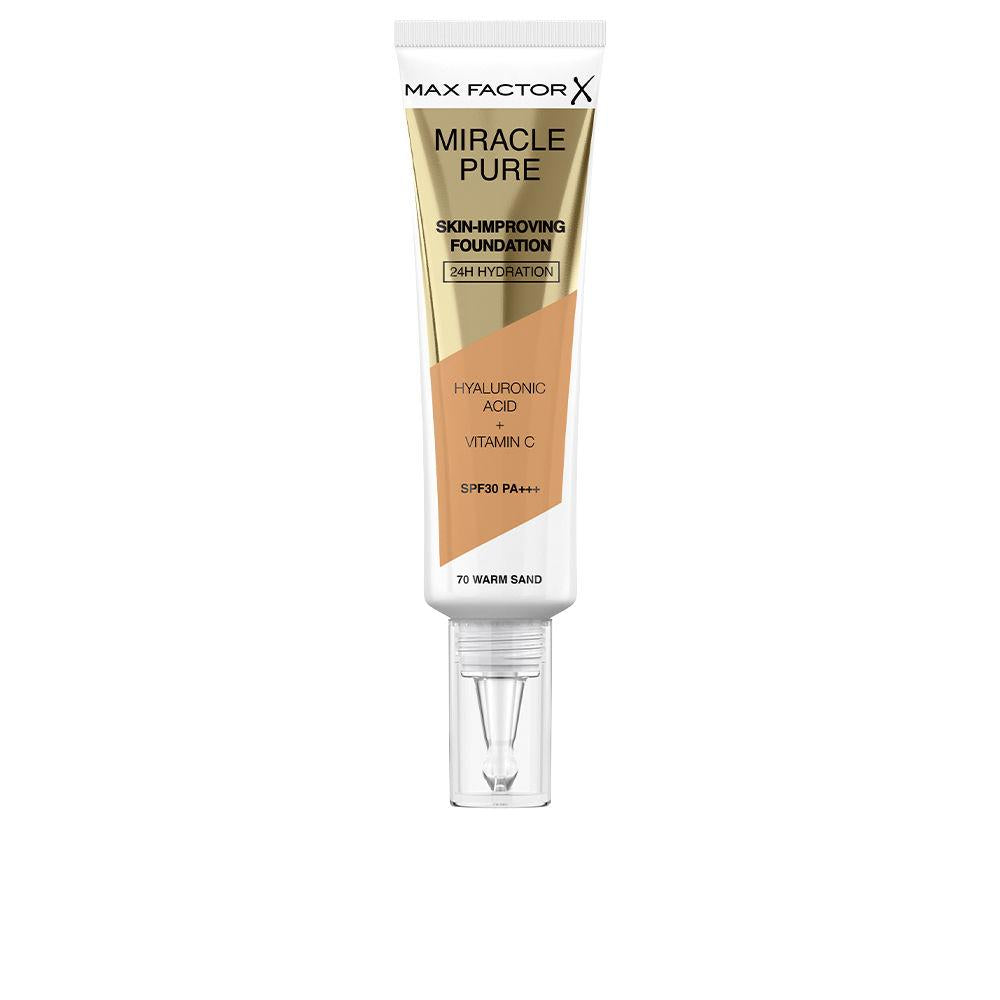 Max Factor Miracle Pure Fondotinta Idratante Con SPF 30 Acido Ialuronico Efficace