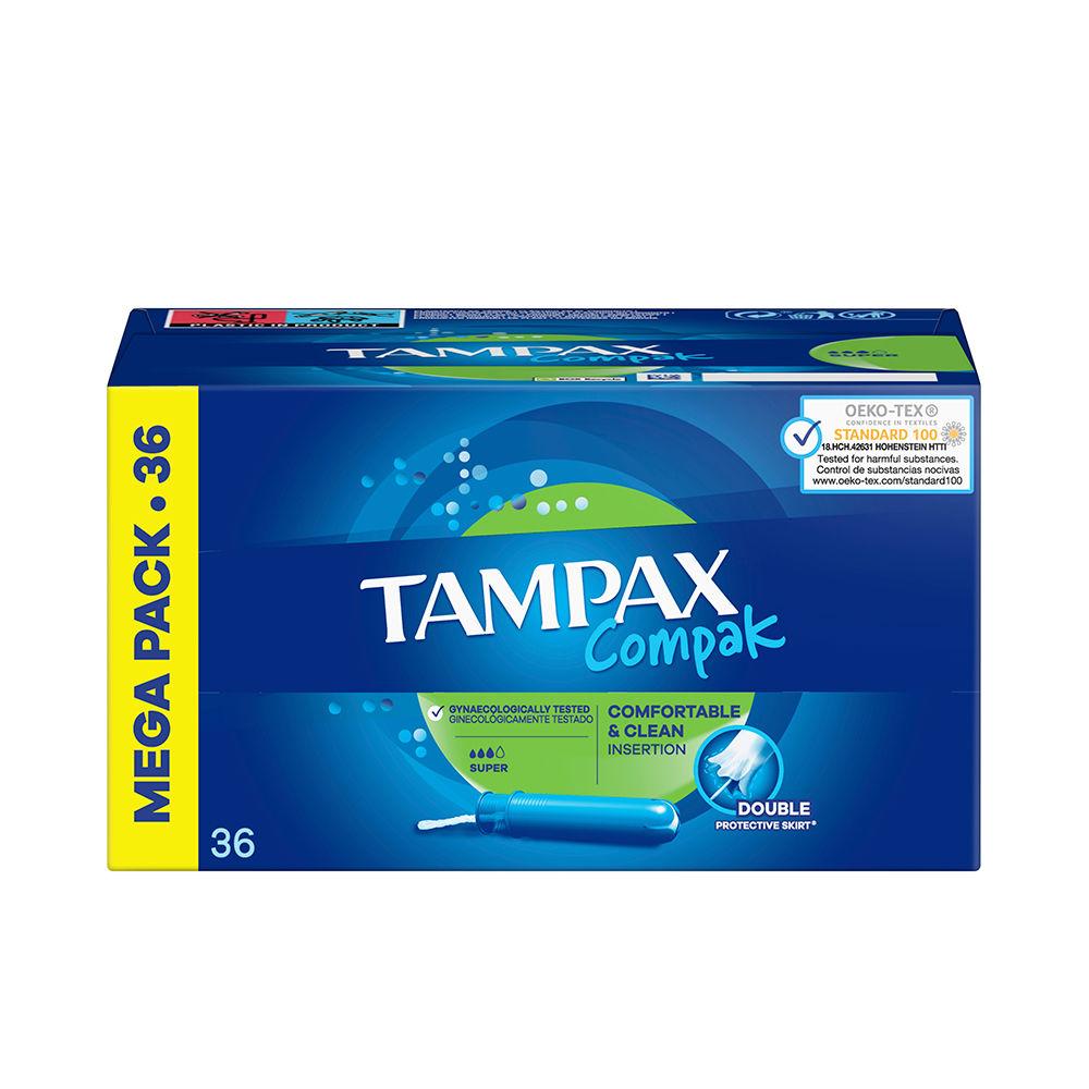Tampax Tampax Compak Tampón Super Inserción Fácil E Higiénica