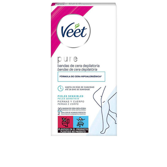 Veet Strisce Di Cera Ceretta Ipoallergenico Per Pelli Sensibili
