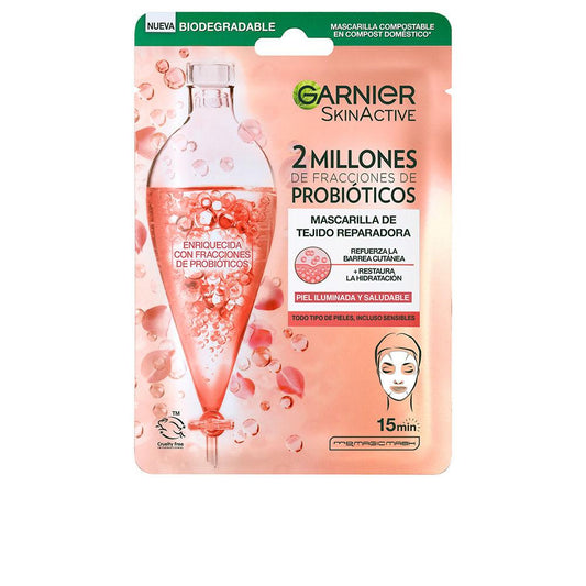 Garnier Skinactive Maschera In Tessuto Ripara E Ringiovanisce Formula Ricca Di Probiotici