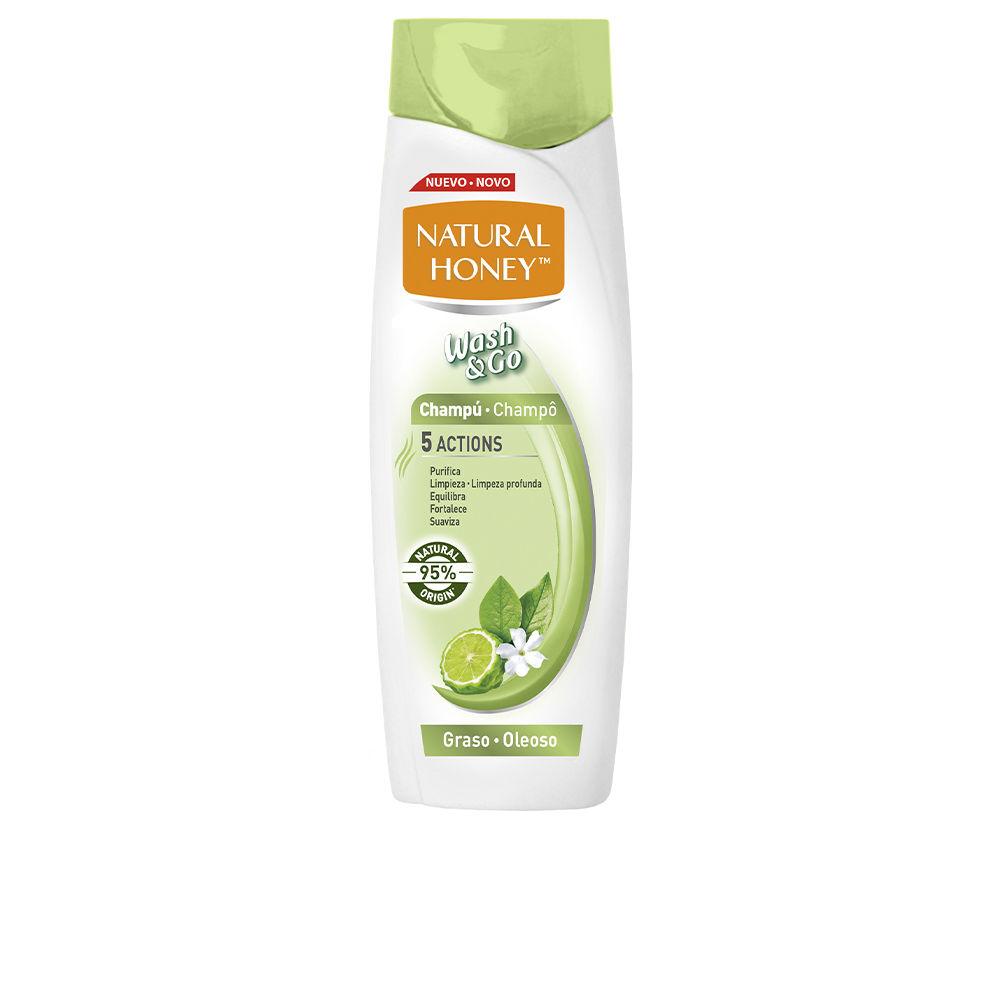 Natural Honey Wash & Go Shampoo Per Capelli Grassi Oli In Eccesso Eliminati