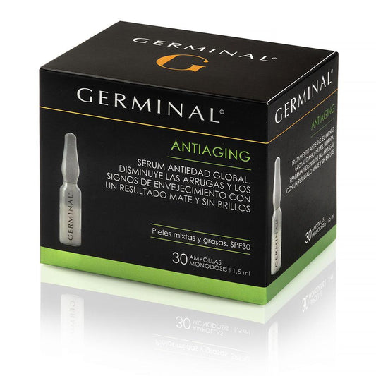 Germinal Acción Profunda Ampoule Cosmetiche Antietà Per Pelli Miste E Grasse Anti Rughe Efficace