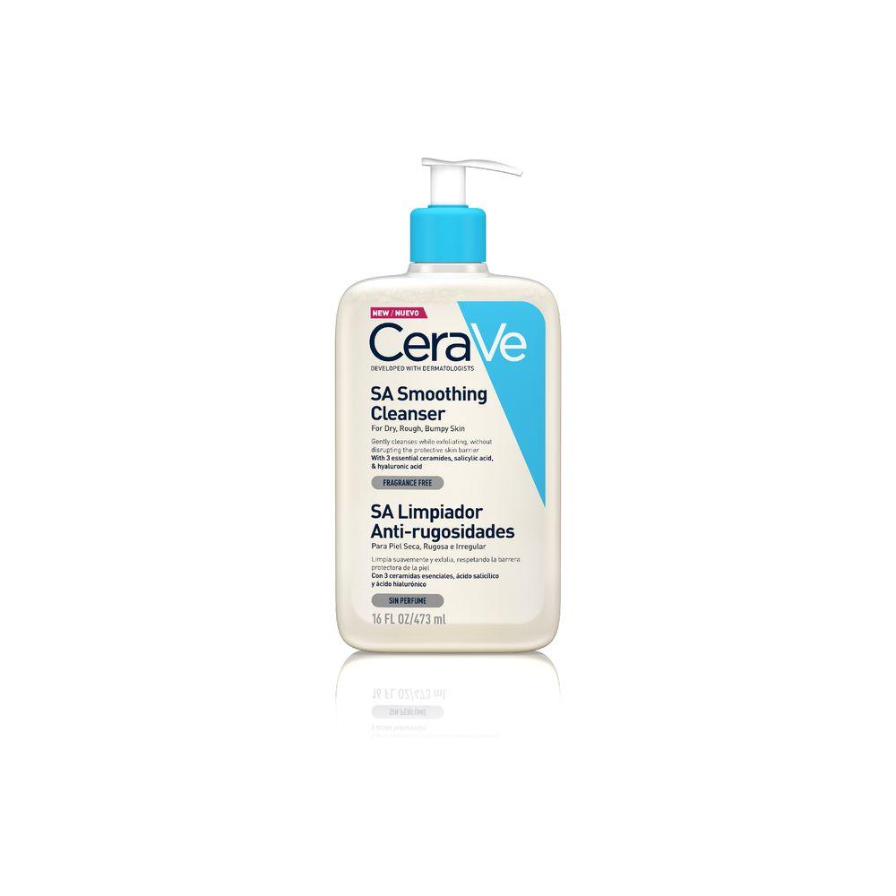 Cerave Sa Smoothing Nettoyant Visage Peau Lisse En Trois Jours