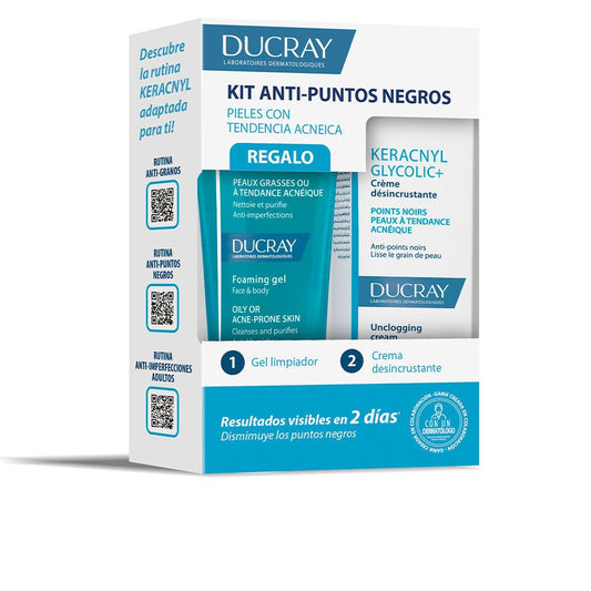 Ducray Keracnyl Cosmetic Set for Smooth and Dull Anti-Acne Skin