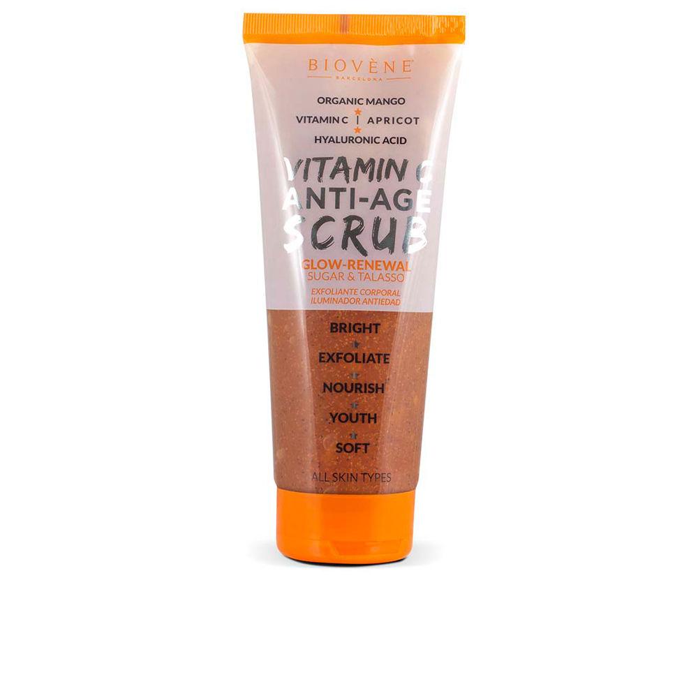 Biovène Vitamin C Anti Age Scrub Cosmetico Corpo Per Una Pelle Luminosa