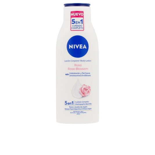 Nivea Care Lait Corporel Rose Blossom 5 en 1 Peau Éclatante