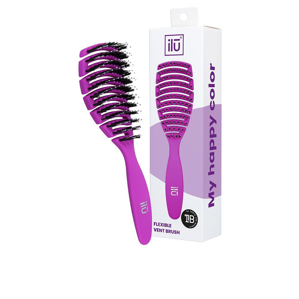 Ilu Flexible Vent Spazzola Per Capelli Massaggio Cuoio Capelluto Ergonomico Vegan