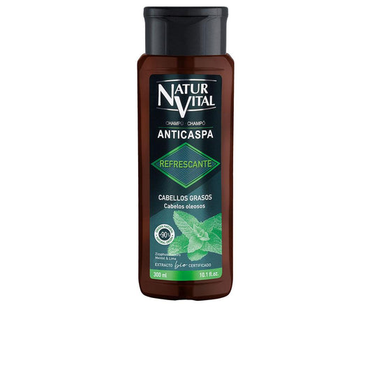 Natur Vital Champú Anticaspa Shampoo Per Capelli Grassi Freschezza E Benessere