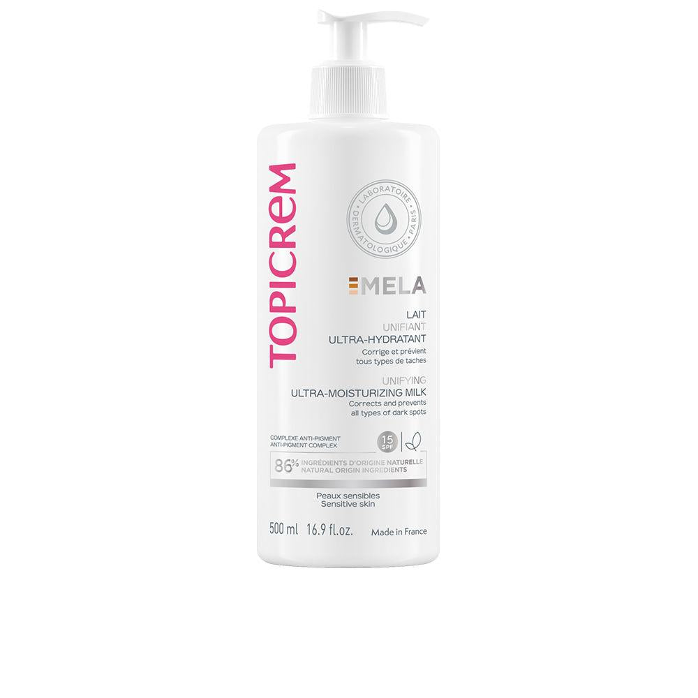 Topicrem Mela Leche Corporal Ultra Hidratante Y Unificante SPF15 Piel Radiante E Hidratada
