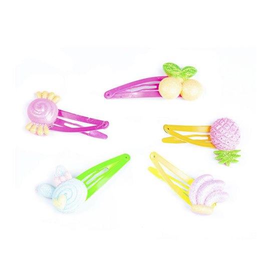 Inca Inca Clips Fruit Decor Hair Clips for Kids Fun and Colorful Style
