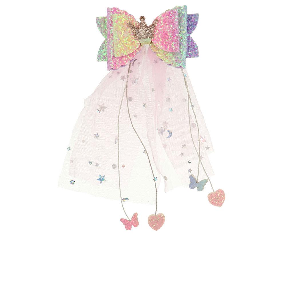 Inca Pinza Crocodile Clip Bow E Tulle Accessorio Capelli Bambini