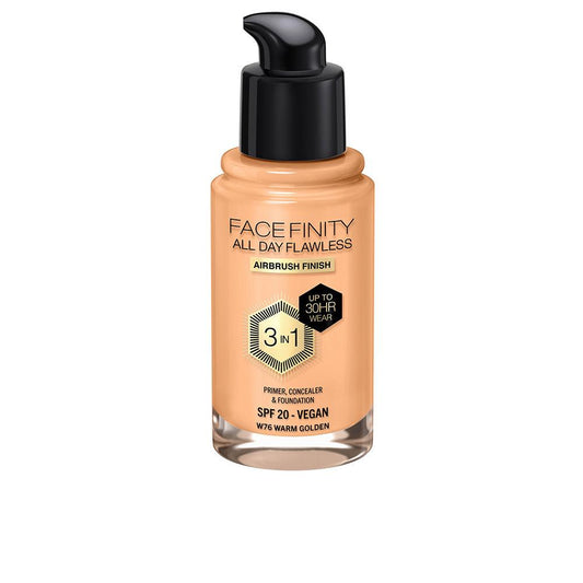 Max Factor Facefinity All Day Flawless 3 In 1 Foundation W76-Warm Golden 30ml