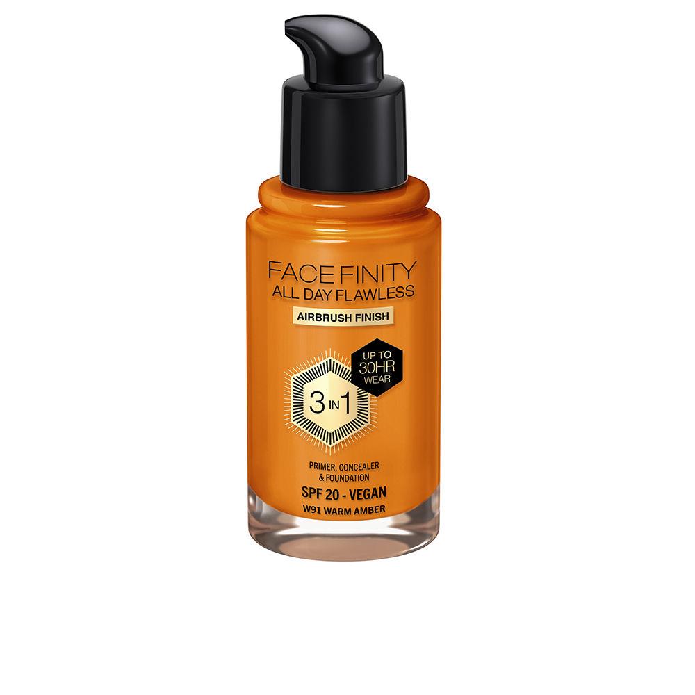 Max Factor Facefinity All Day Flawless 3 In 1 Foundation W91-Warm Amber 30ml