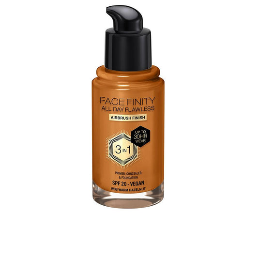 Max Factor Facefinity All Day Flawless 3 In 1 Foundation W98-Warm Hazelnut 30ml