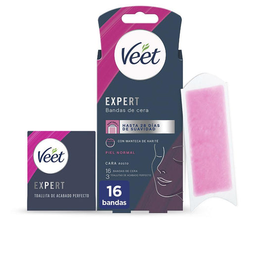 Veet Bandas De Cera Strisce Depilatorie Viso Per Pelle Normale Pelle Liscia 28 Giorni