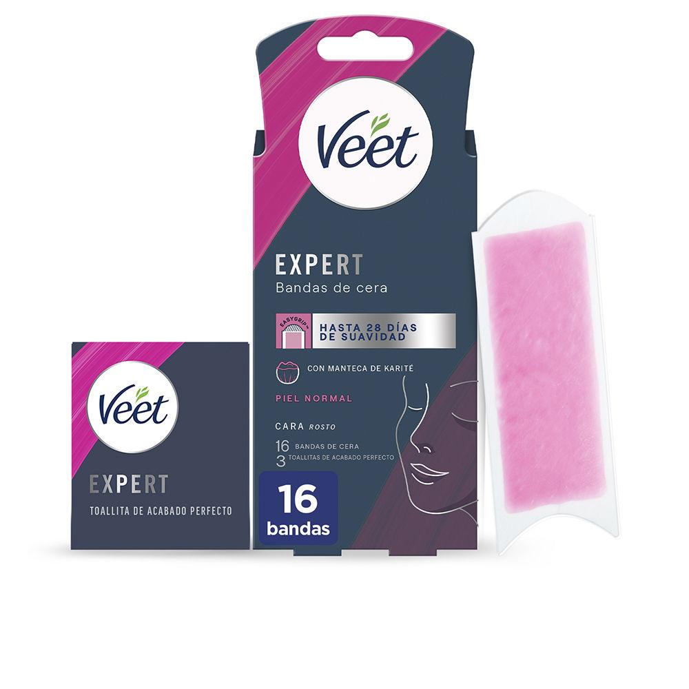 Veet Wax Strips Facial Waxing Strips for Normal Skin Smooth Skin 28 Days