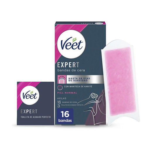 Veet Bandas De Cera Expert Armpits Strisce Depilatorie Per Pelle Normale Pelle Liscia In 28 Giorni