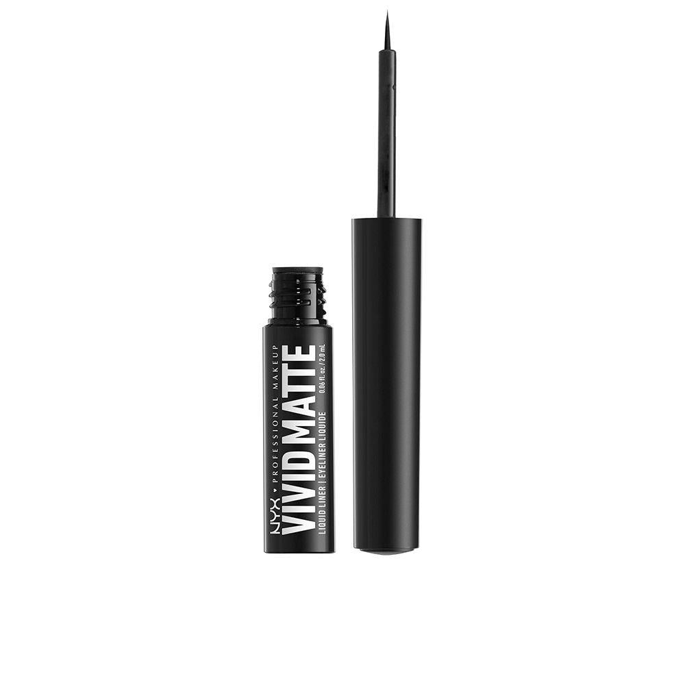 Nyx Professional Make Up Vivid Matte Eyeliner Liquido Nero Linee Precise E Durature