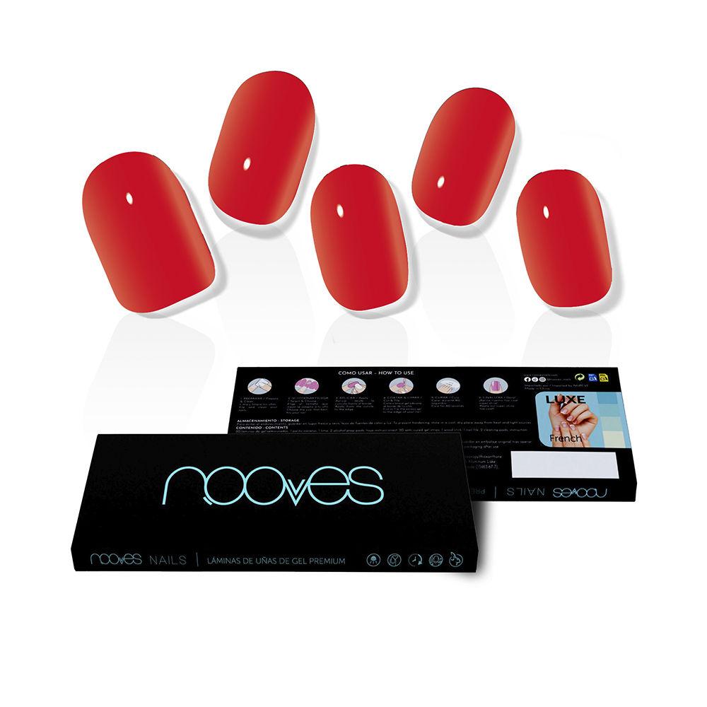 Nooves Lamine Per Unghie In Gel Film Per Unghie Crimson Red Premium Luxe Qualità Da Salone A Lunga Durata
