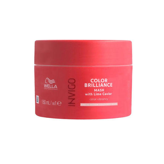 Wella Professionals Invigo Color Brilliance Mascarilla Capilar Protectora Para Cabello Fino Y Normal Protección De Color Intensa