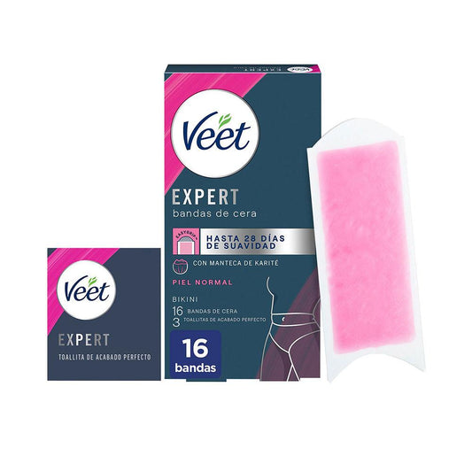 Veet Expert Bikini Strisce Di Cera Per Pelle Normale Depilazione Senza Dolore