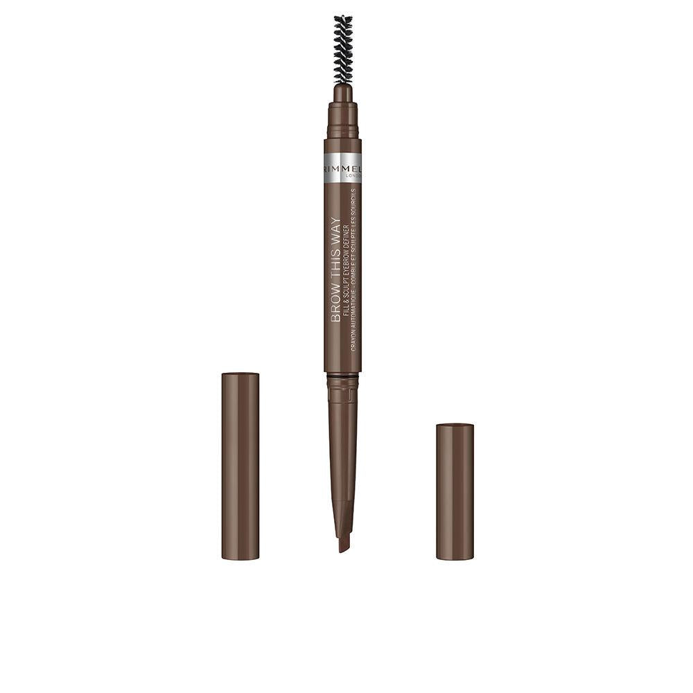 Rimmel London Brow This Way Lápiz De Cejas 02-Medium Brown 0,25g