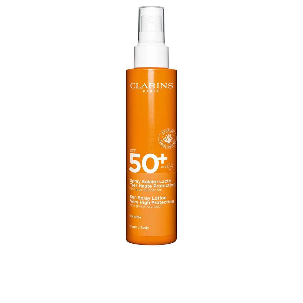 Clarins Solaire Latte Idratante Solare Spray Per Il Corpo Protezione Solare Trasparente