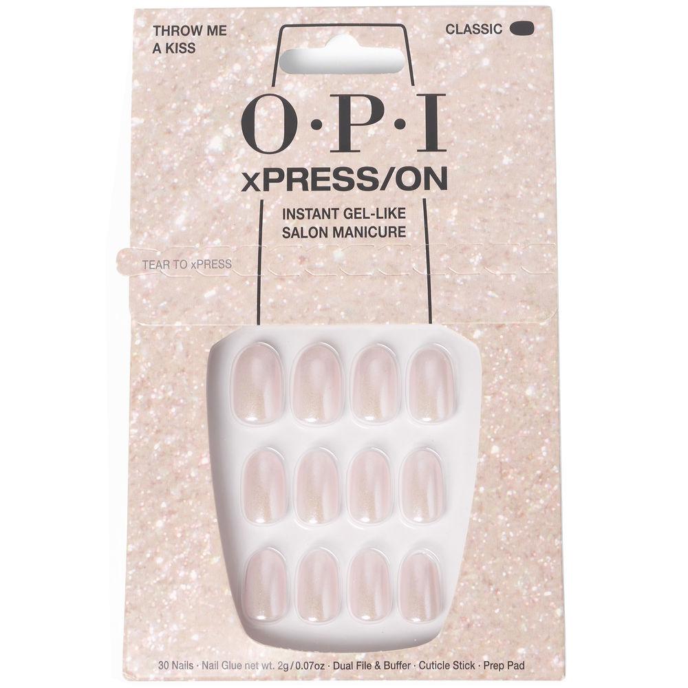 Opi Xpress-On Uas Artificiales Tonos Icónicos Throw Me A Kiss 30 U