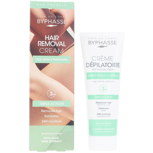 Byphasse Crema Depilatoria Extracto De Aloe Vera 125ml