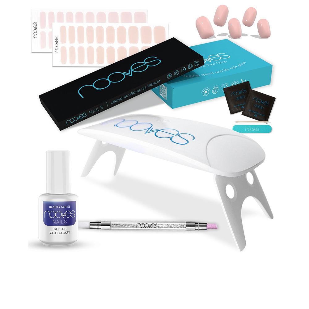 Nooves Láminas De Uas De Gel Premium Kit Unghie In Gel Essenza Rosa Di Charme