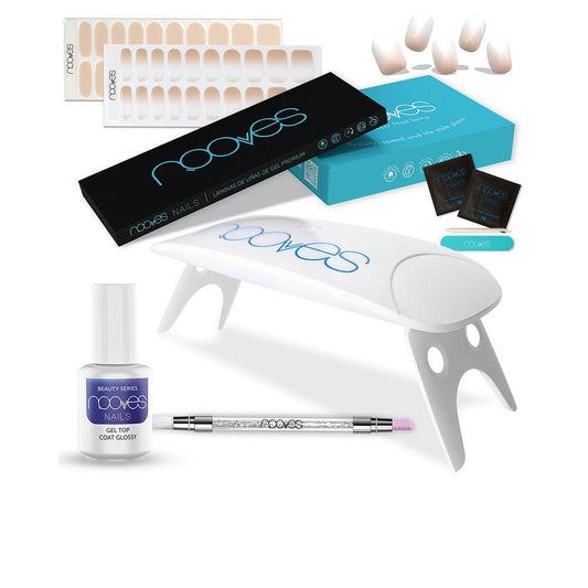 Nooves Láminas De Uas De Gel Premium Kit Unghie Gel Scopri Eleganza Nude