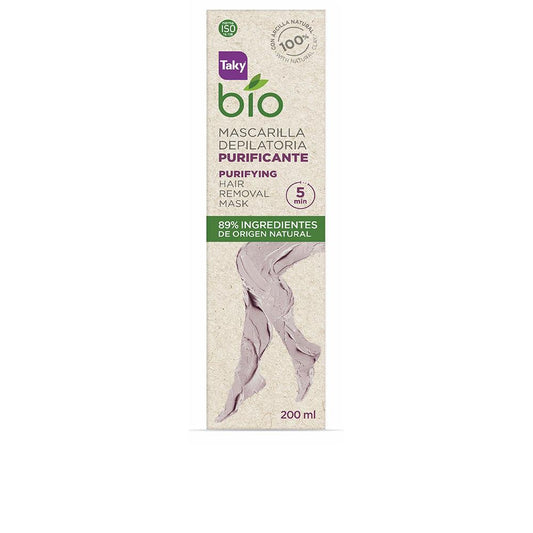 Taky Bio Natural 0% Maschera Depilatoria Purificante Pelle Morbida E Luminosa