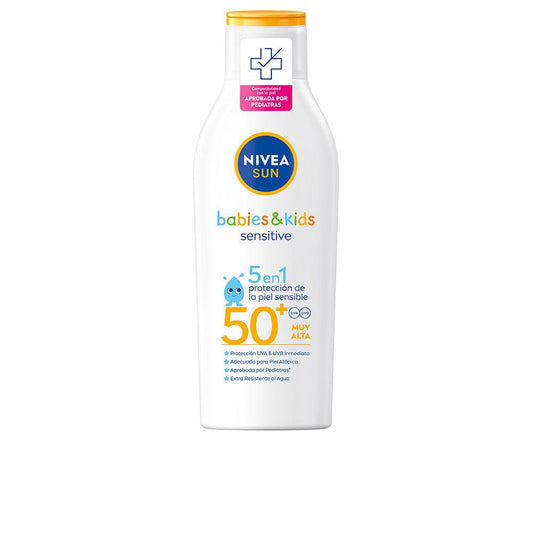 Nivea Lait Solaire Sensitive pour Enfants Résistant à l'Eau Protection UVA