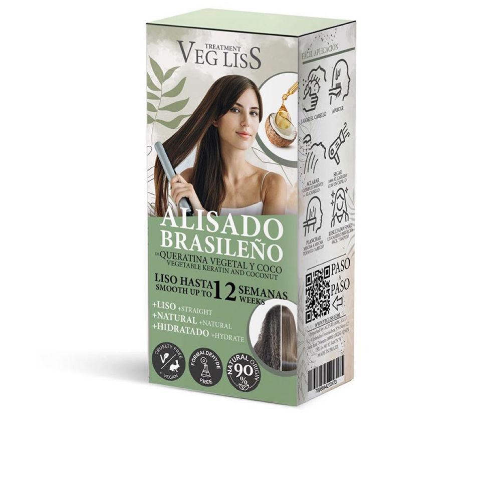 Veg Liss Veg Liss Trattamento Lisciante Brasiliano Con Cheratina Vegetale E Cocco Capelli Lisci E Rivitalizzati