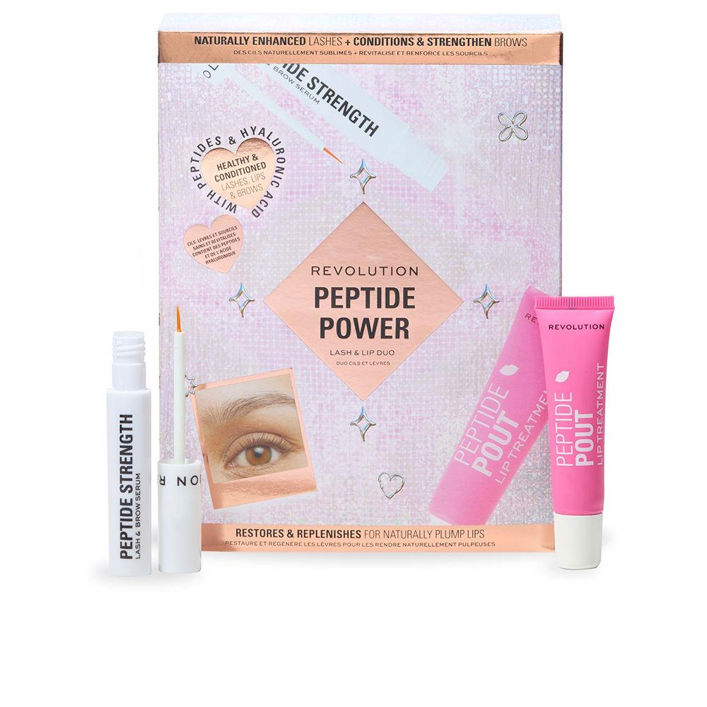 Revolution Make Up Peptide Power Set Trattamento Labbra E Ciglia E Sopracciglia Idratazione Immediata Ed Efficace