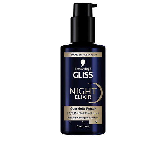 Schwarzkopf Mass Market Gliss Night Elixir Siero Per Capelli Danneggiati Capelli Rinati Di Notte