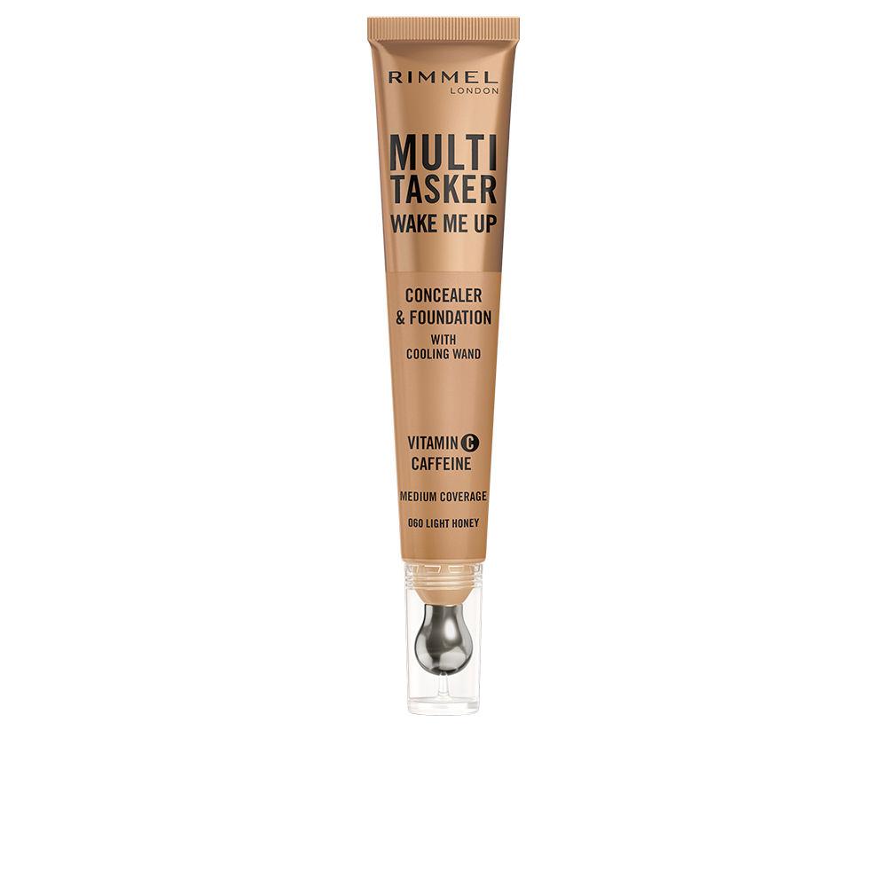 Rimmel London Multitasker Wake Me Up Corrector y Base De Maquillaje Light Honey 20ml