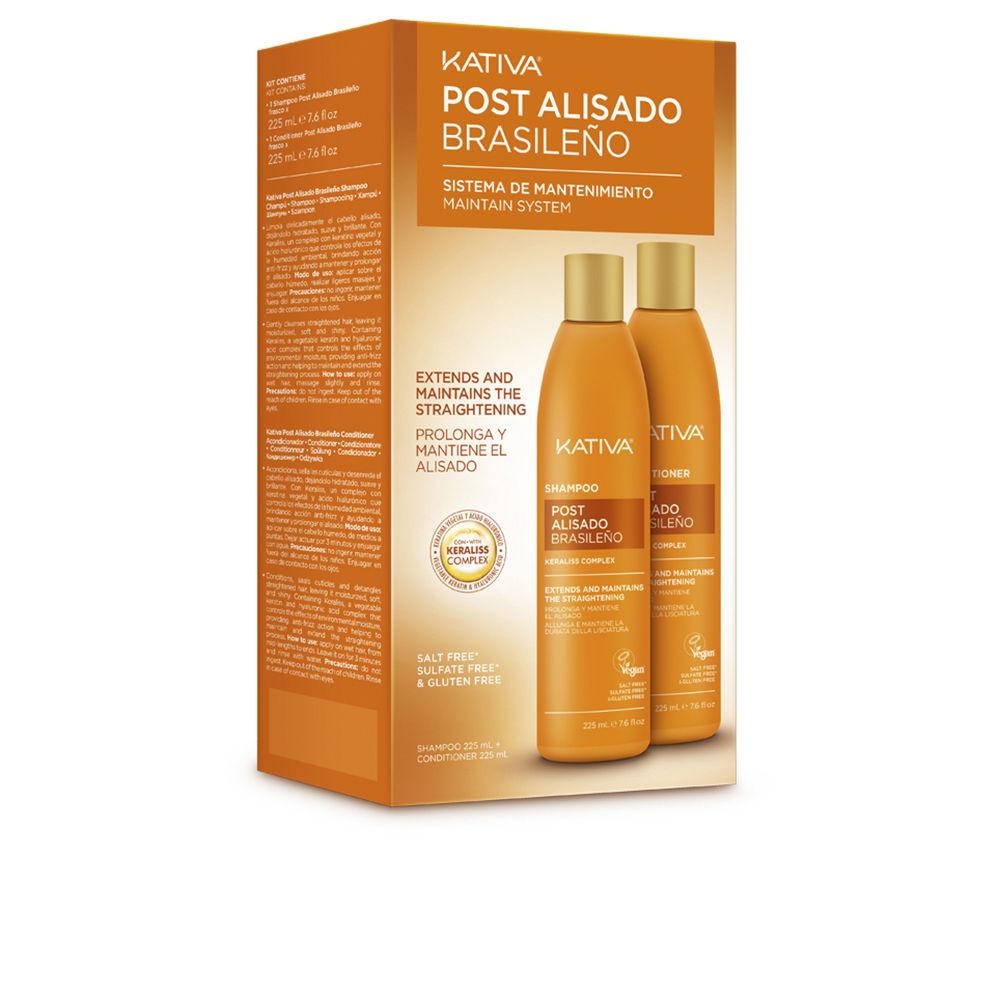 Kativa Keratin Express Ensemble De Soin Capillaire Shampooing Et Après-Shampooing Kératine Végétale Et Acide Hyaluronique