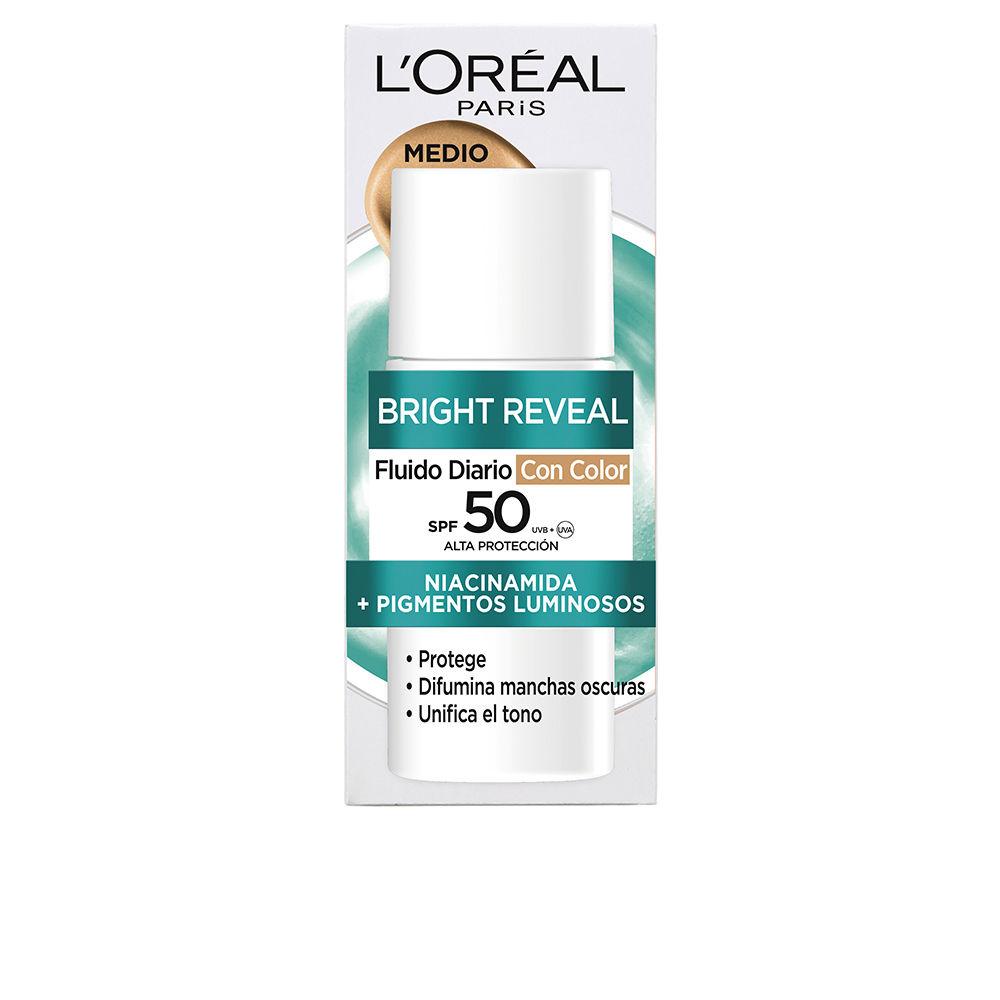 L'Oréal Paris Bright Reveal Niacinamida Fluido Diario SPF50 Piel Radiante Cada Día