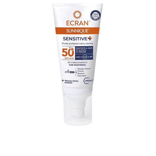 Ecran Sunnique Sensitive Protective Fluid Face SPF 50 Plus Advanced Sun Protection