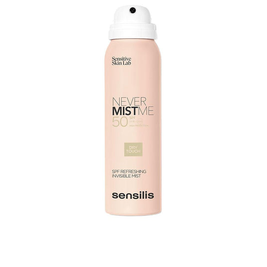 Sensilis Never Mist Me Spray Viso Protezione Solare Alta Protezione Rinfrescante