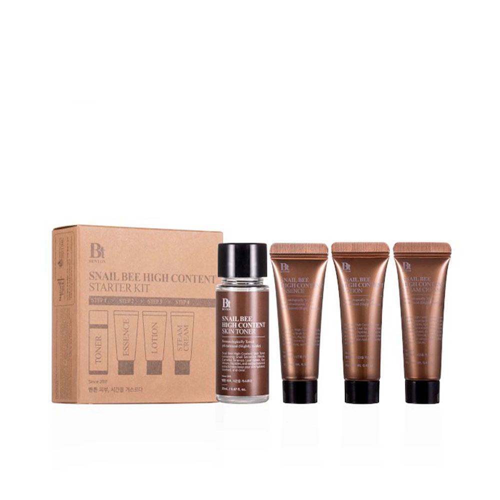 Benton Snail Bee High Starter Set Cosmetico Viso Pelle Sana E Radiosa