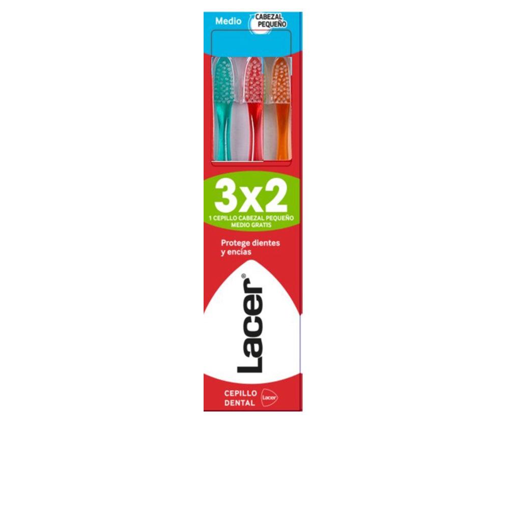 Lacer Cepillo Spazzolino Dentale Medio Testa Piccola Eliminazione Placca Efficace