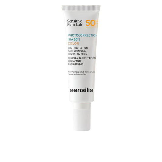 Sensilis Photocorrection Fluido Colorato Idratante E Anti Ruga SPF50 Plus Idratazione E Protezione