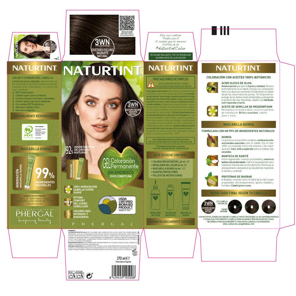 Naturtint Coloración Tinta Per Capelli Senza Ammoniaca Copertura Grigi Perfetta