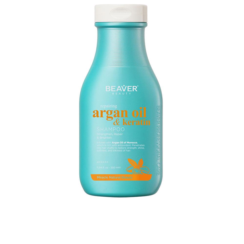 Beaver Argan Oil & Keratin Shampoo Capelli Ripara E Nutre Intensamente