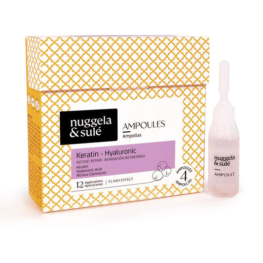 Nuggela & Sulé Ampollas Ampolle Per Capelli Keratin Hyaluronic Riparazione Rapida E Idratazione