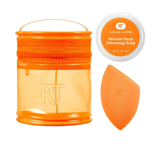 Real Techniques Miracle Set Pulizia Spugne Pulizia Perfetta Per Trucco