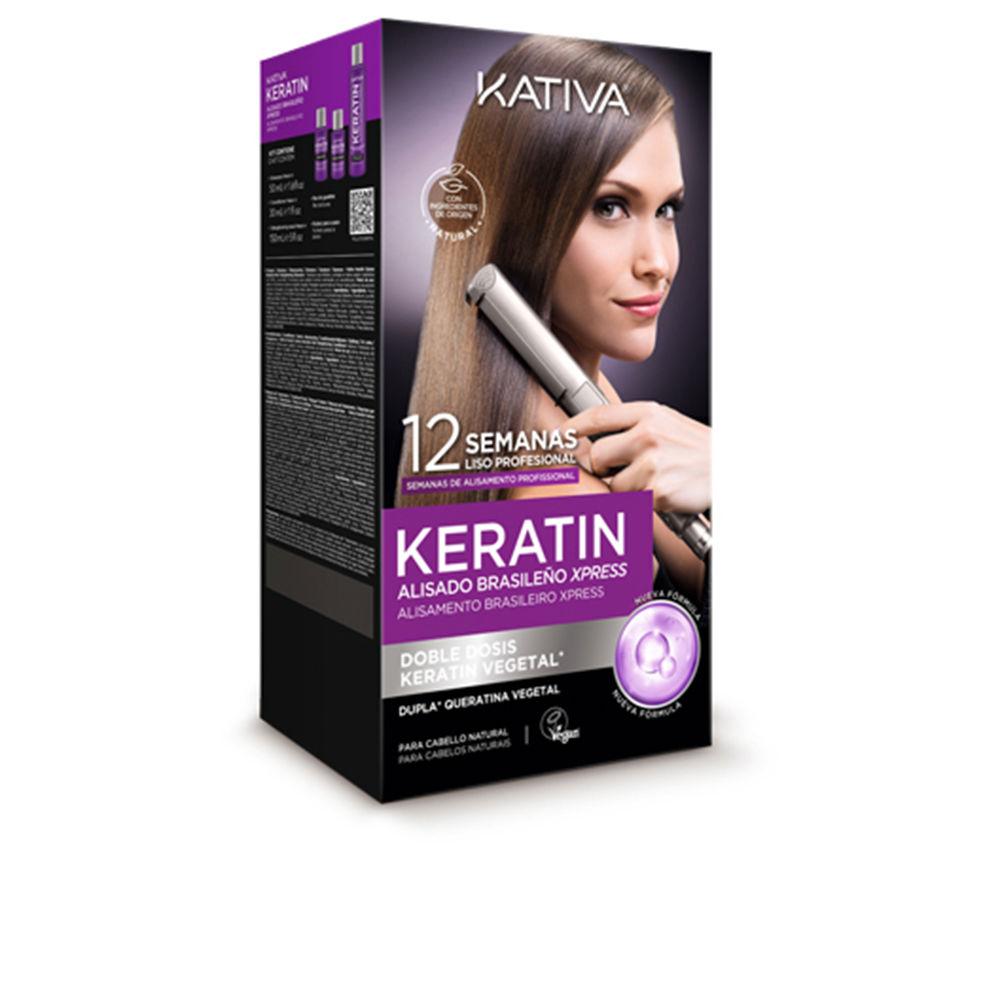 Kativa Keratin Express Set Lisciante Capelli Lisciante Professionale Duraturo